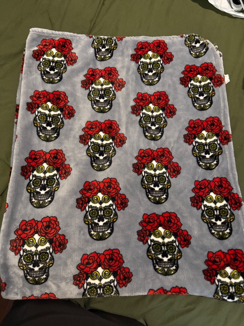 Dias de los muertos throw blanket